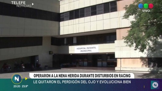 Incidentes en Racing: evoluciona favorablemente la nena herida