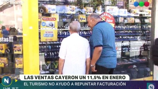 Cayeron las ventas en un 11,5 por ciento