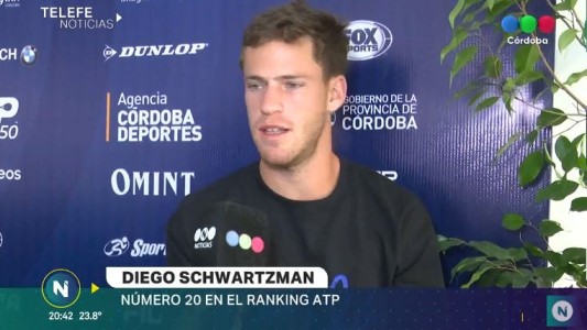 Diego Schwartzman, mano a mano con Telefe Noticias