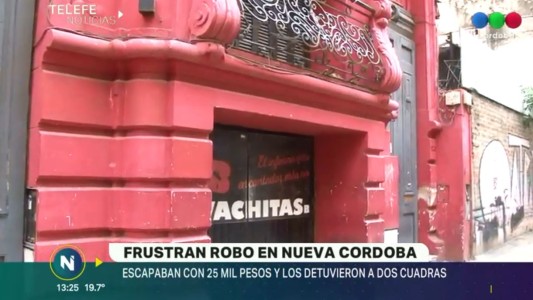 Nueva Córdoba: Ladrones atrapados en pleno escape