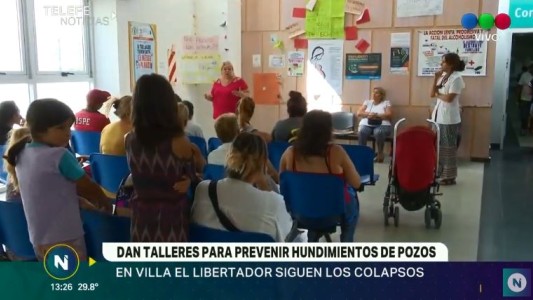 Vecinos dictan capacitación para alertar sobre hundimientos