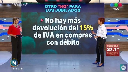 Jubilados: no hay más devolución del IVA