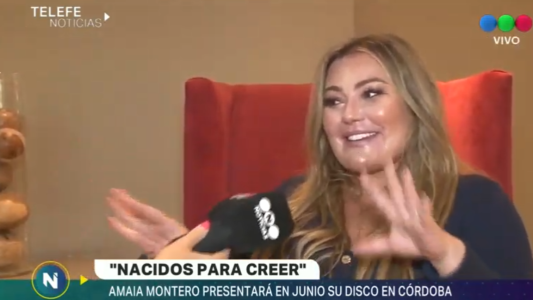 Amaia Montero a solas con Telefe Noticias