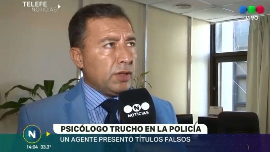 Policía con título falso de psicólogo