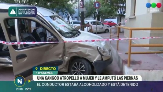 Un choque que terminó con una mujer amputada y en grave estado