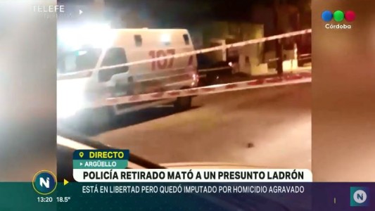 Un policía retirado mató a un presunto delincuente en Argüello