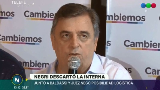 Mario Negri sobre la interna de Cambiemos: "No están dadas las condiciones"