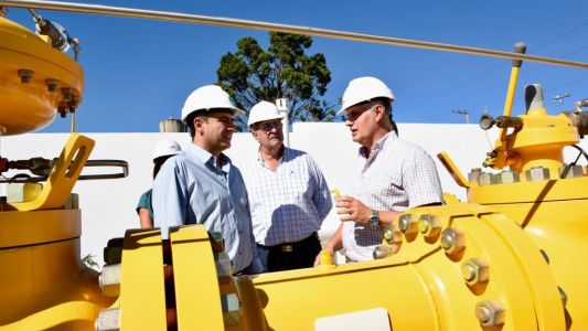 Mestre inauguró una planta reguladora de presión de Gas