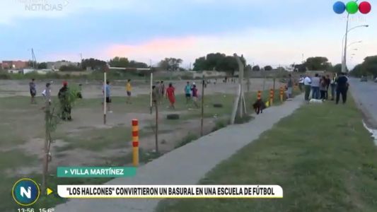 De basural a "canchita" para los chicos del barrio