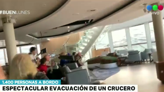 Noruega: impresionante evacuación en un crucero con casi 1400 personas a bordo