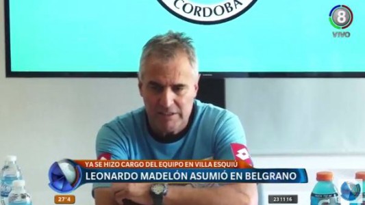 Leonardo Madelón asumió como nuevo DT de Belgrano