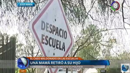 Caso Maldonado: Una mamá retiró a su hijo de clases para que no participara del debate