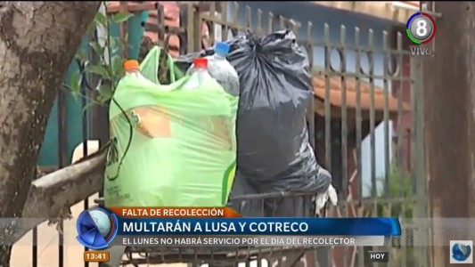 Por la falta de recolección, multarán a Lusa y Cotreco