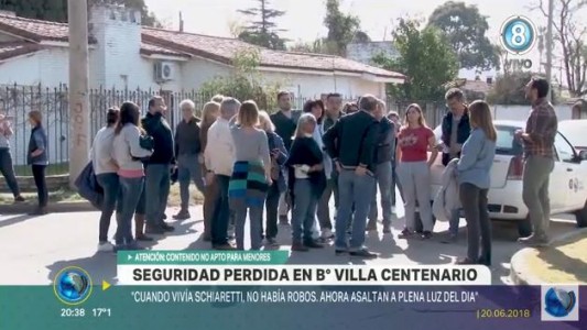 Villa Centenario: Vecinos protestaron por falta de seguridad
