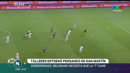Talleres entrenó pensando en San Martín
