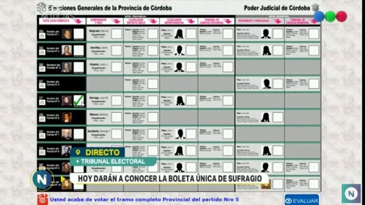 A un mes de las elecciones, presentaron la boleta única