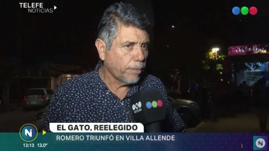 Eduardo "gato" Romero, festejó la reelección en Villa Allende