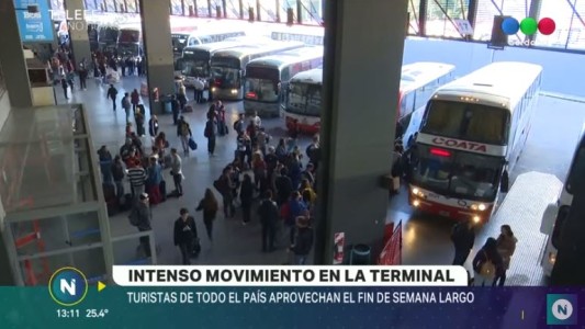 Intenso movimiento de turistas en semana santa