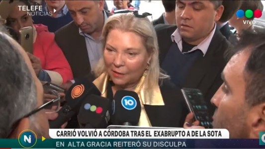 Carrió volvió: "El narcotráfico es el gran problema de Córdoba"
