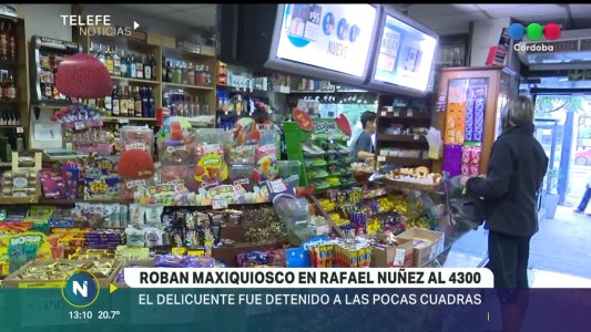 Robó un maxikiosco y fue atrapado a 200 metros