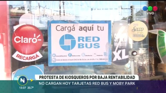 Kiosqueros no cargan red bus en reclamo por baja rentabilidad
