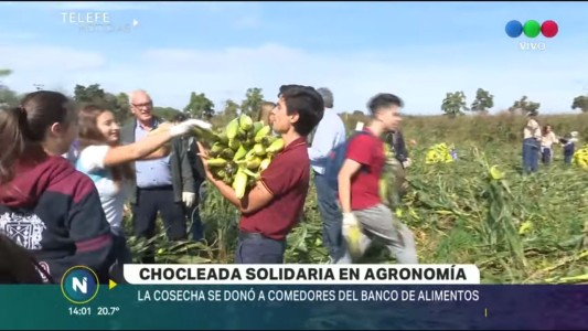 Chocleada solidaria en La UNC