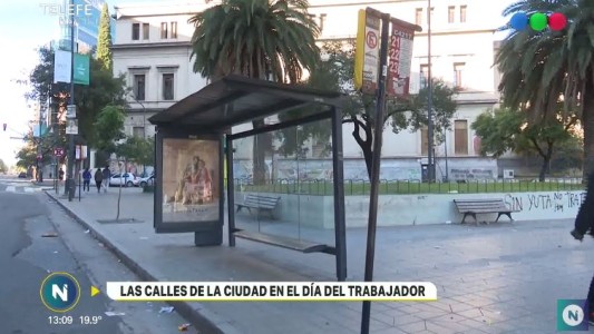 Poco movimiento en la capital por el día del Trabajador