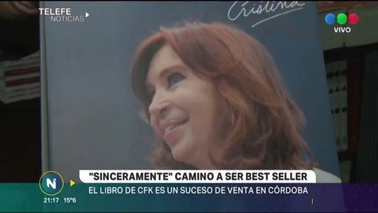 "Sinceramente", el libro de Cristina camino a ser best seller