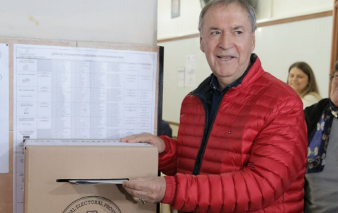 Elecciones Córdoba 2019: Votó Juan Schiaretti