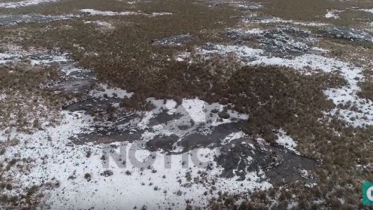 DESDE EL DRONE: Primeras nevadas en las Altas Cumbres