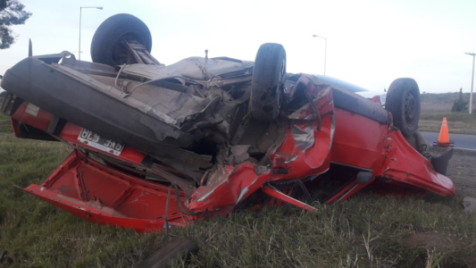 Múltiple accidente en Ruta 5, en cercanías de Villa Parque Santa Ana