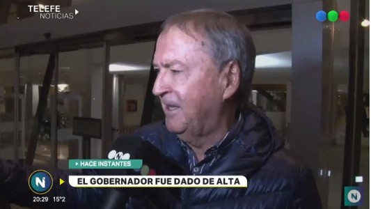 La salud de Schiaretti: fue dado de alta tras un chequeo de rutina