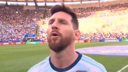 El gesto de Lionel Messi en su Instagram luego de cantar el himno durante la Copa América