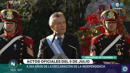 Tucumán: Macri encabezó el acto por el Día de la Independencia