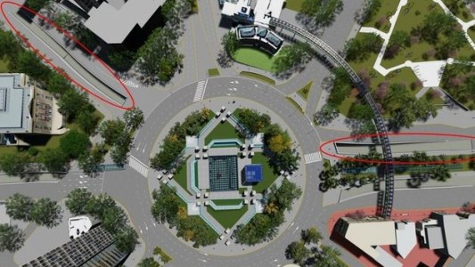 Habilitan al tránsito la rotonda de la plaza España