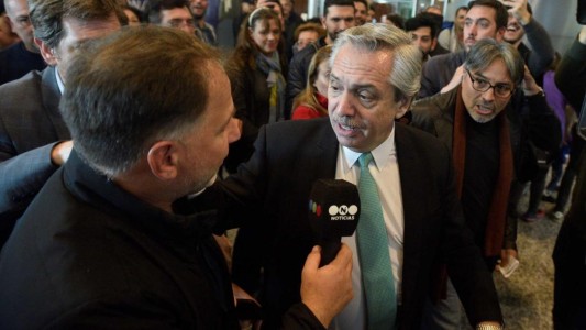 Alberto Fernández contó una versión errónea de su cruce con la prensa en Córdoba