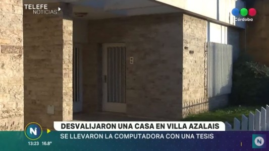 Desvalijaron una casa en Villa Azalais