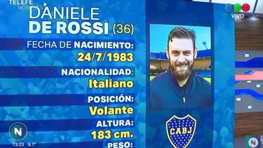 Daniele De Rossi ya está en Argentina para firmar contrato con Boca