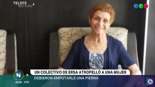 Fue atropellada por un colectivo y le amputaron una pierna