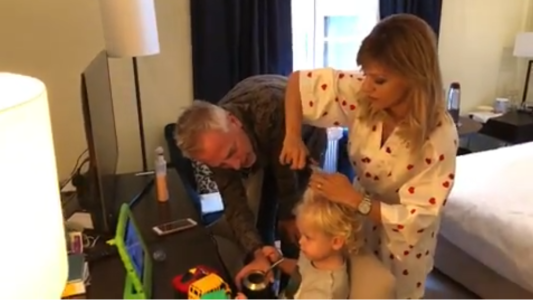 Pobre Mirko: Evangelina Anderson le cortó el pelo al hijo de Marley