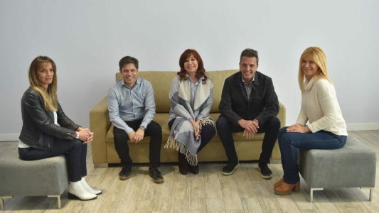 La primera foto de Cristina con Massa