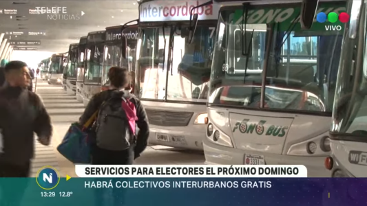 Servicios PASO: interurbanos gratis, DNIs disponibles hasta el domingo y clases normales el lunes