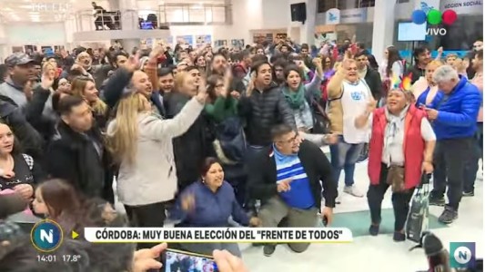 En Córdoba, hubo festejos en el Frente de Todos