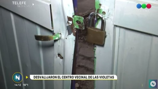 Desvalijaron el centro vecinal de barrio Las Violetas