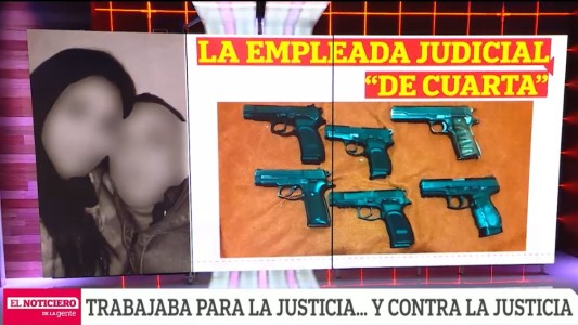 Empleada judicial robaba y vendía armas secuestradas a ladrones