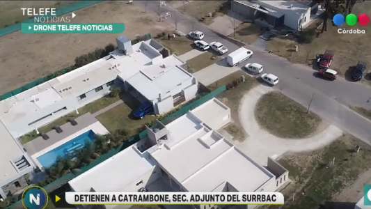 VIDEO: La lujosa casa de Catrambone desde el drone de Telefe Noticias