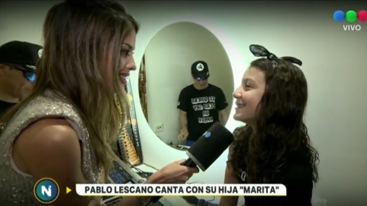 Pablito Lescano anunció el lanzamiento como cantante de su hija Marita, de 11 años
