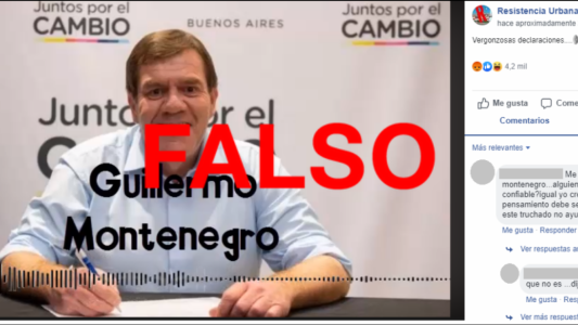 No es Montenegro quien afirma que “los negros” votaron al kirchnerismo porque “quieren asado y vino de cajita”