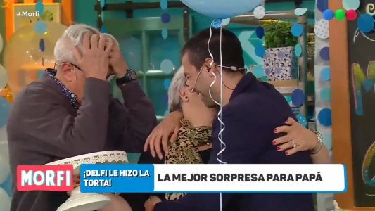 Alto blooper en Morfi: los papás del Chino Leunis le tiraron la torta al piso