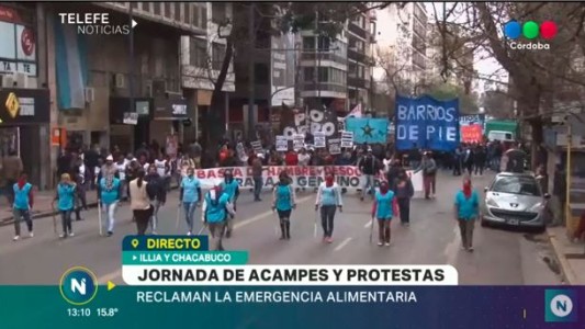 Organizaciones sociales acampan en Nueva Córdoba